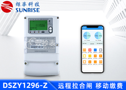 杭州矩華DSZY1296-Z三相載波預(yù)付費(fèi)電能表