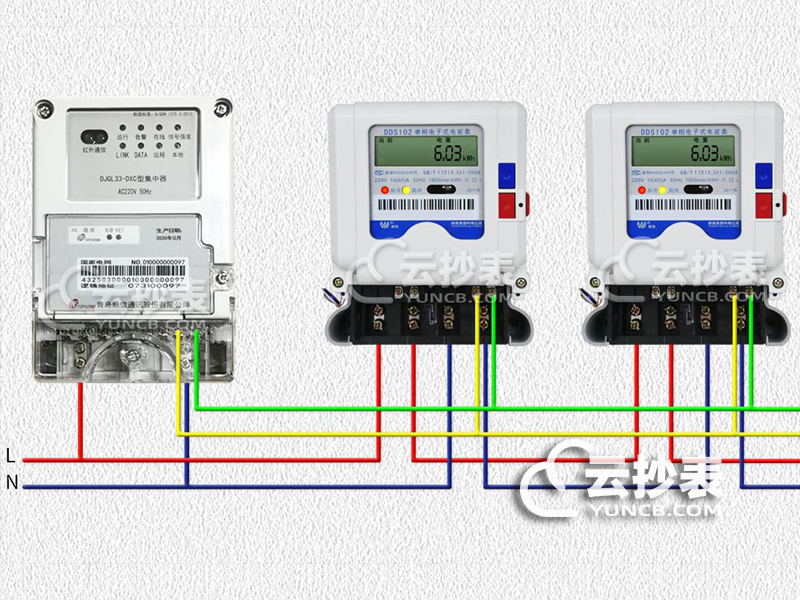 電表遠程抄表接線圖解